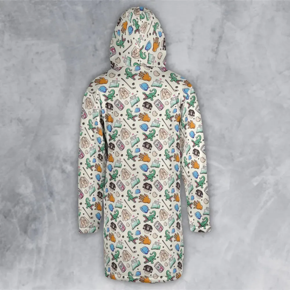 Happy Gilmore Pattern Hooded Cloak Coat - 3
