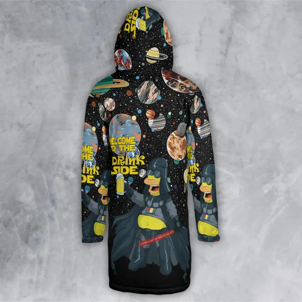 Simpson Darth Vader Welcome To The Drink Side Hooded Cloak Coat - 3