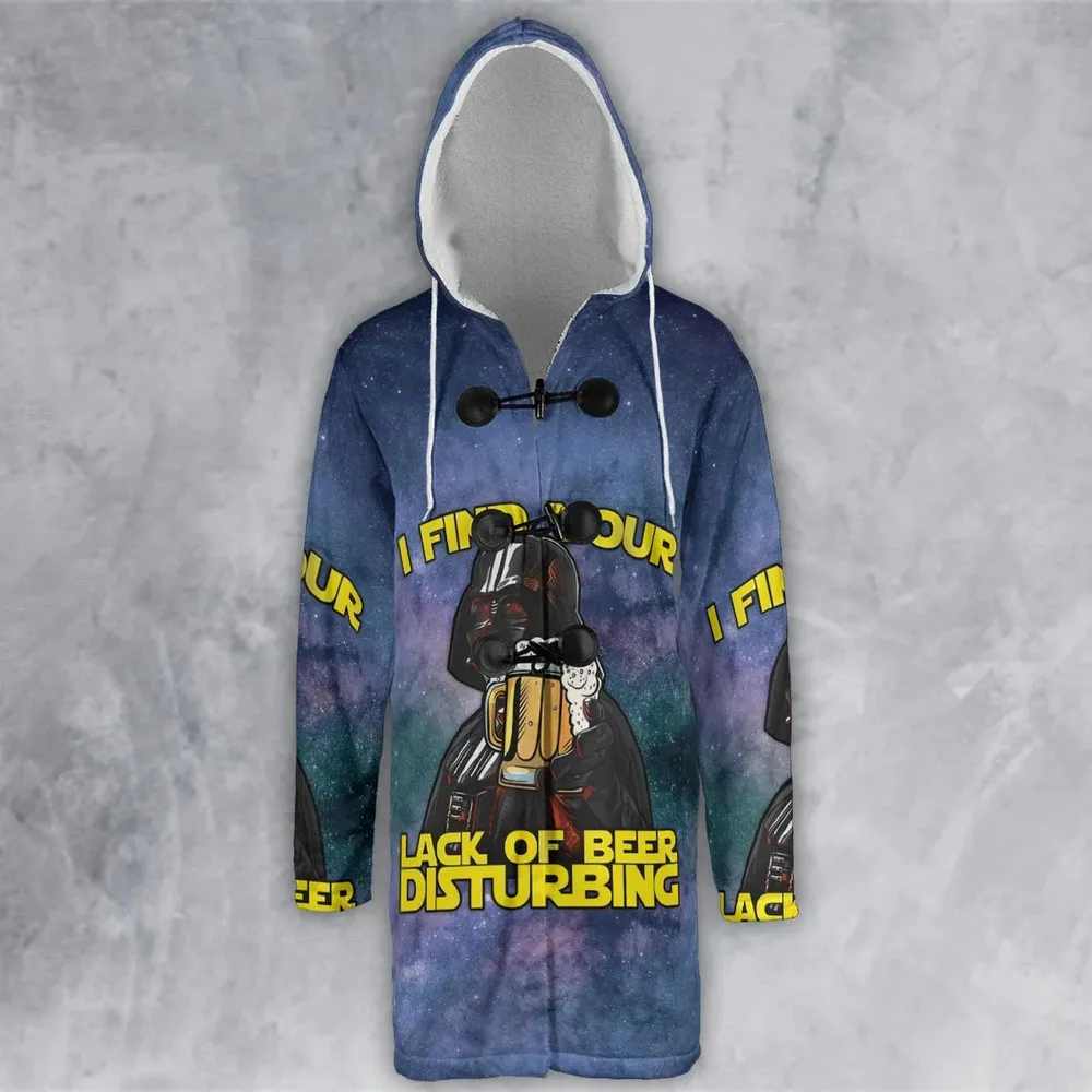 I Find Your Lack Of Beer Disturbing Cool Hooded Cloak Coat - 2