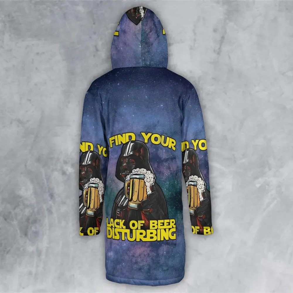 I Find Your Lack Of Beer Disturbing Cool Hooded Cloak Coat - 3