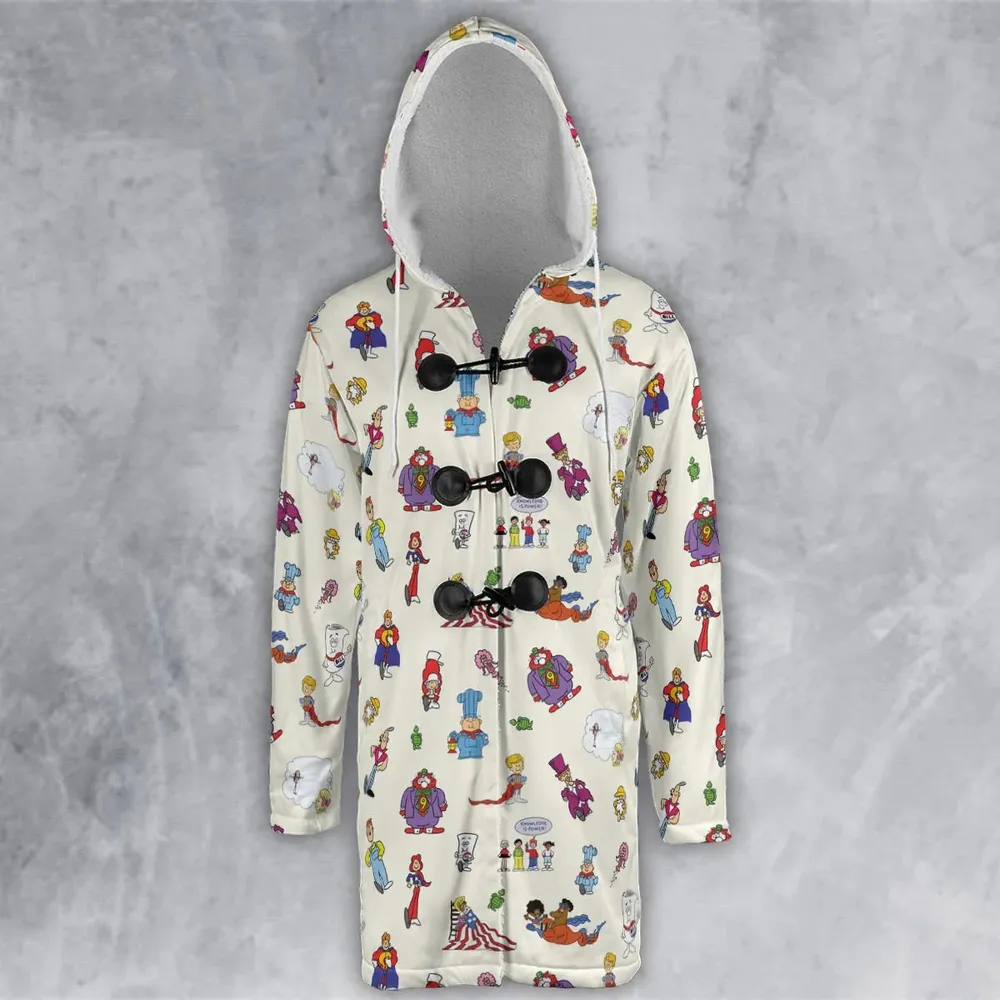 Schoolhouse Rock Characters Hooded Cloak Coat - 2