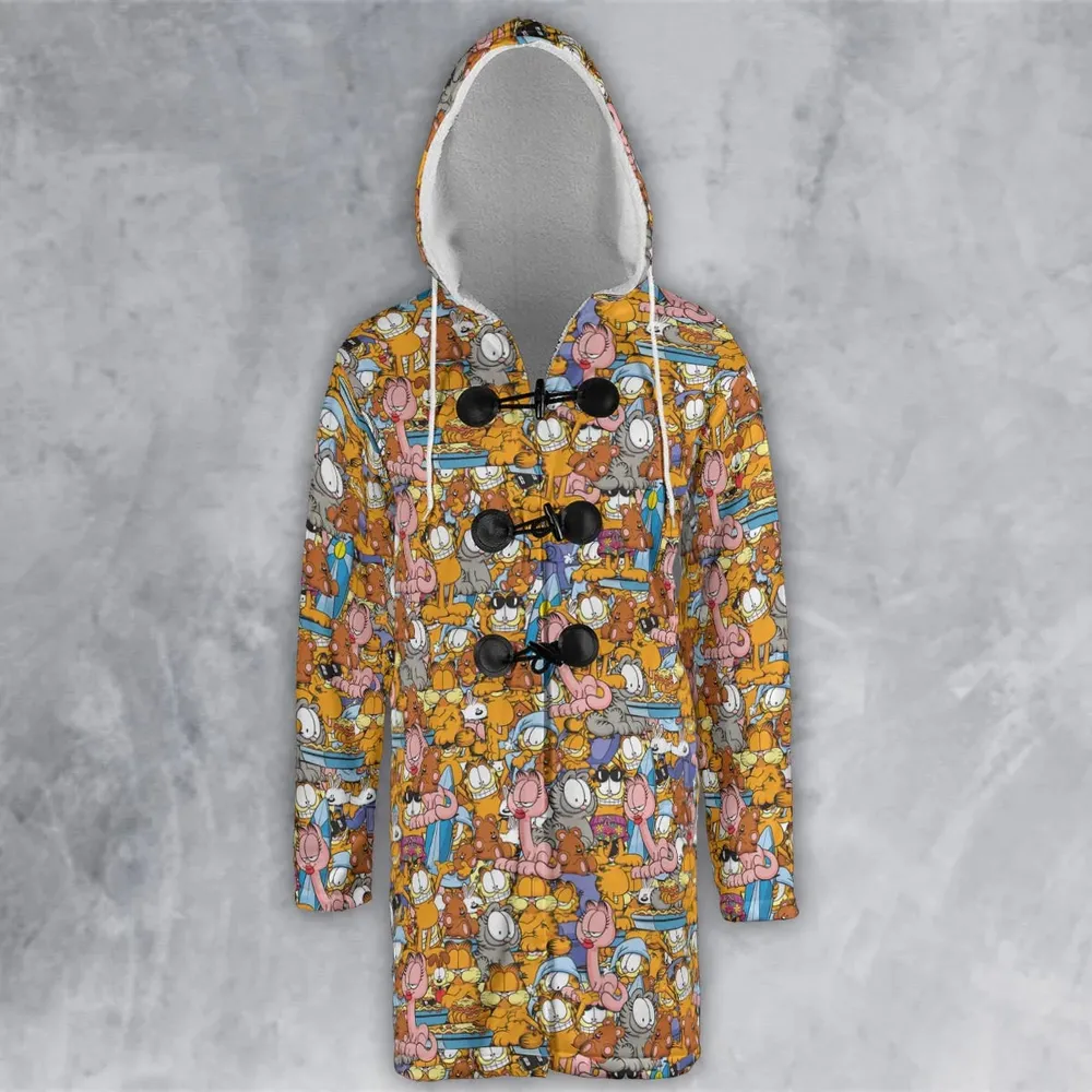 Purr-fect Garfield Hooded Cloak Coat - 2