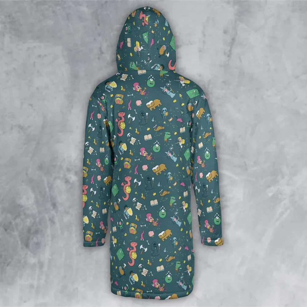 Cute Doodle Dungeons Hooded Cloak Coat - 3