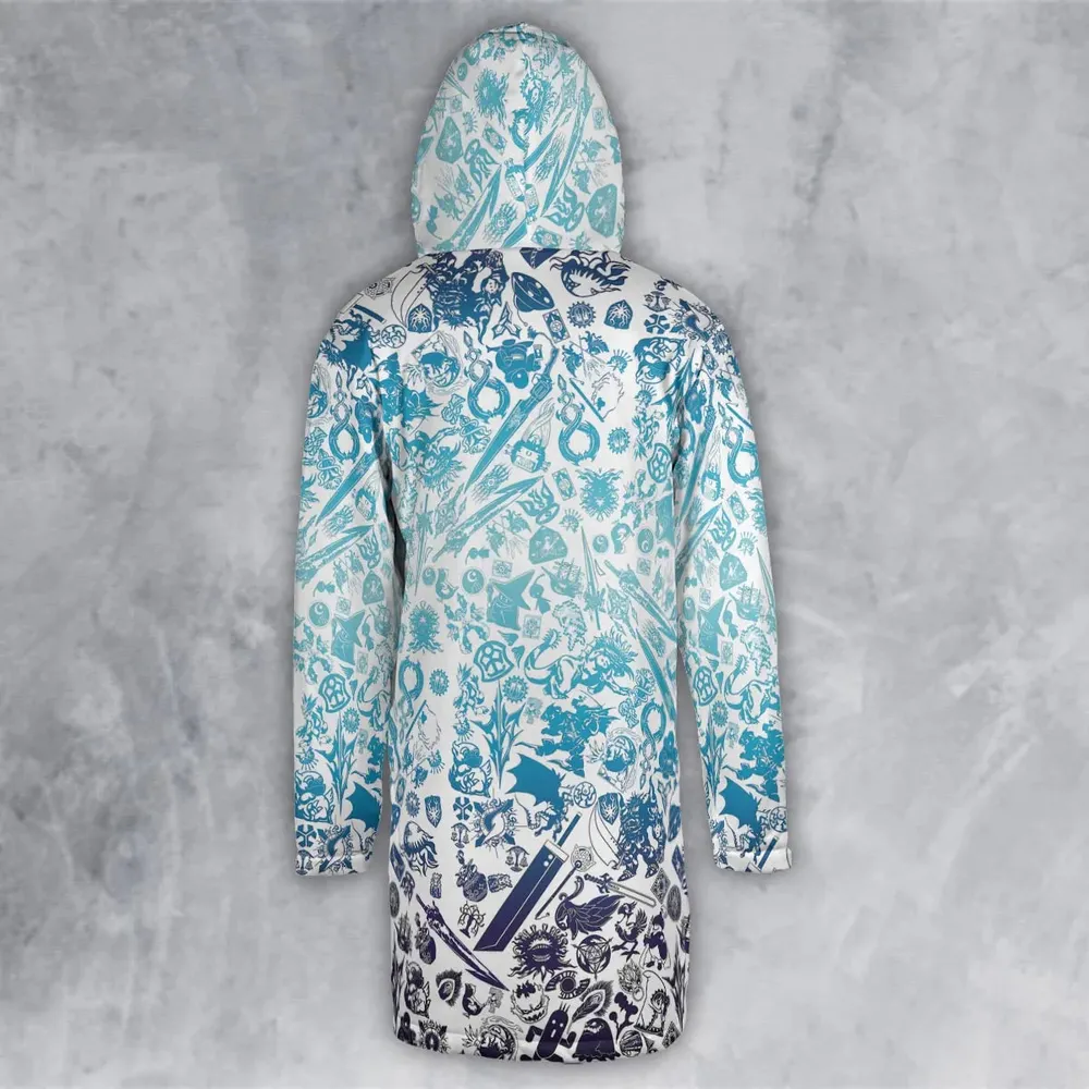 Blue Moggle Final Fantasy Hooded Cloak Coat - 3