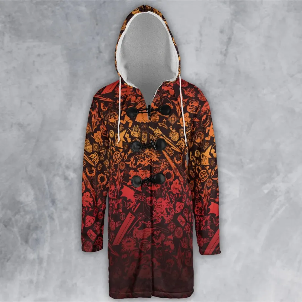 Red Moggle Final Fantasy Hooded Cloak Coat - 2