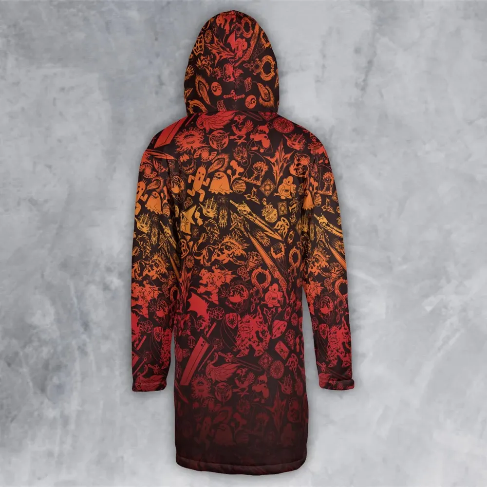 Red Moggle Final Fantasy Hooded Cloak Coat - 3