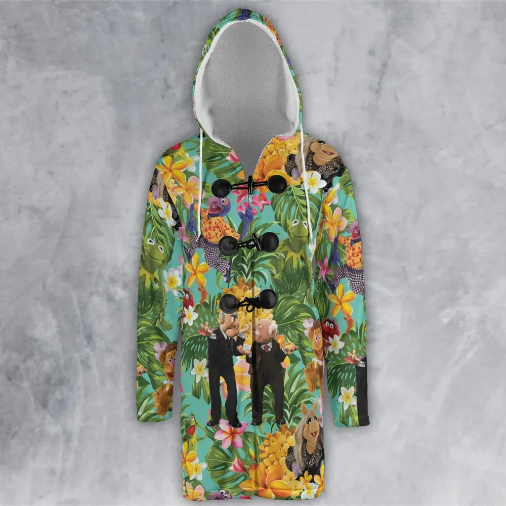 Statler And Waldorf Muppets Tropical Hooded Cloak Coat - 2