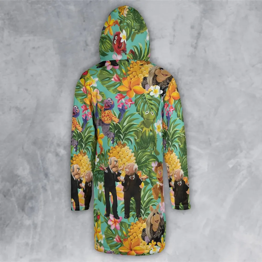 Statler And Waldorf Muppets Tropical Hooded Cloak Coat - 3