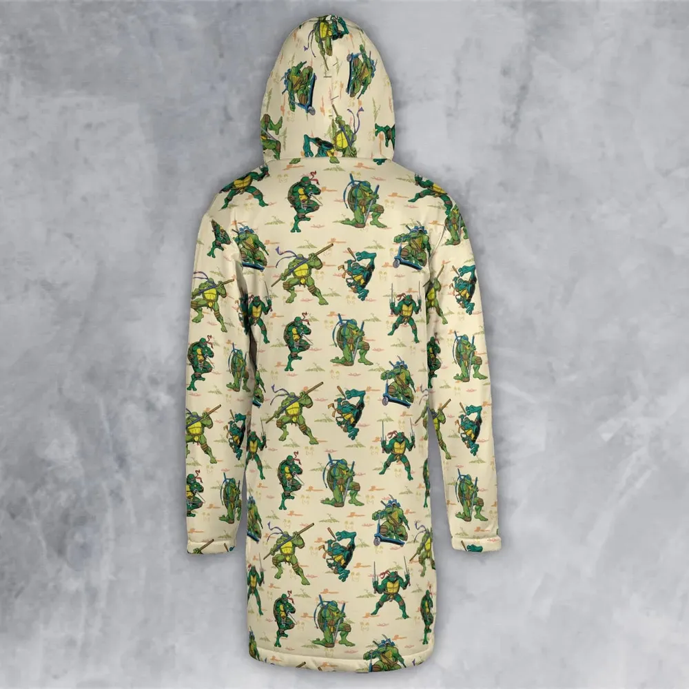 TMNT Characters Weapon Pattern Hooded Cloak Coat - 3