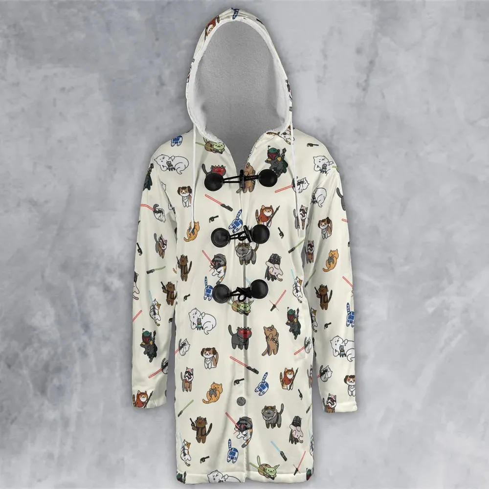 Star Wars Characters As Cats Hooded Cloak Coat - 2