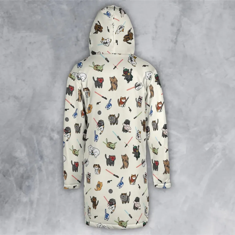 Star Wars Characters As Cats Hooded Cloak Coat - 3