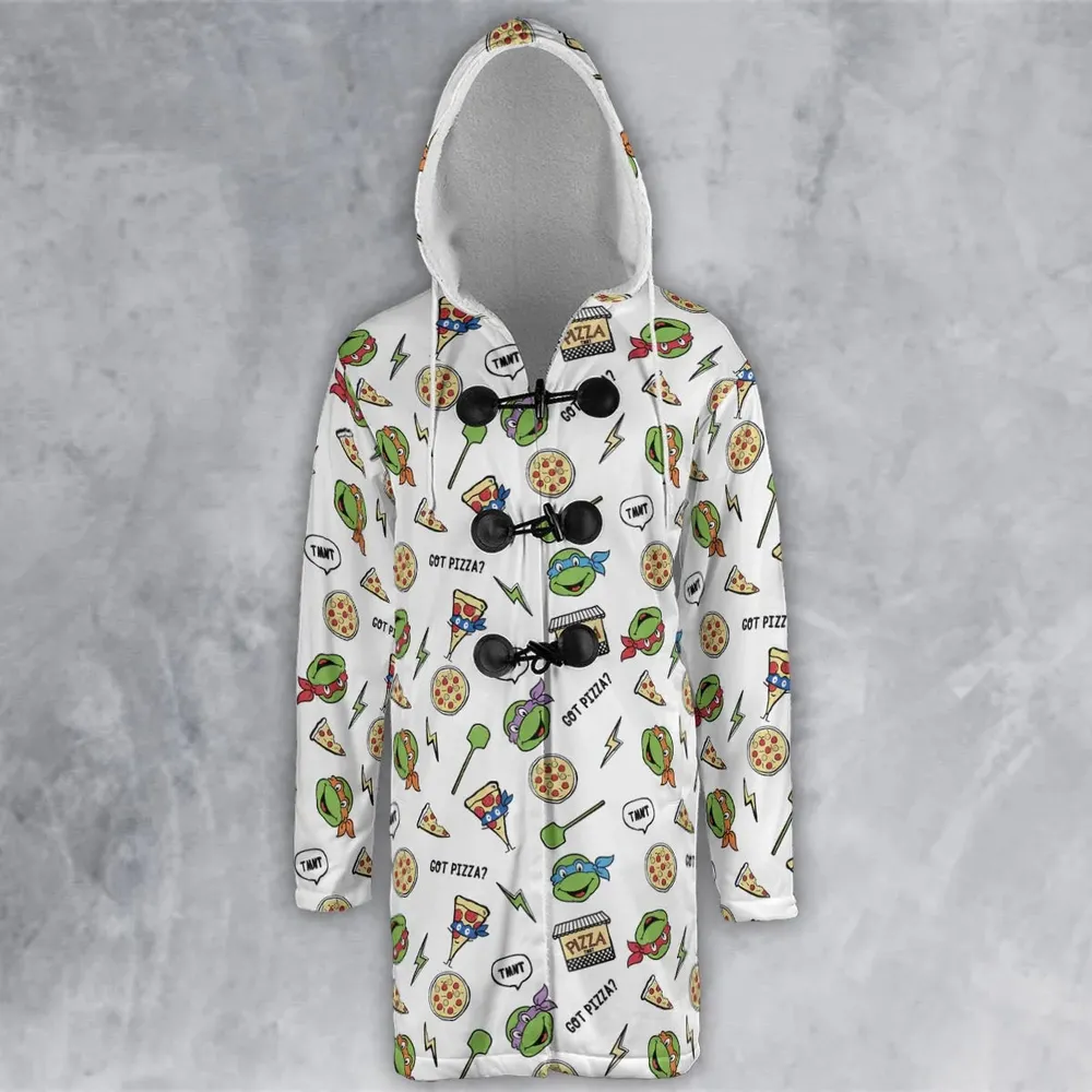 Got Pizza Teenage Mutant Ninja Turtles Hooded Cloak Coat - 2