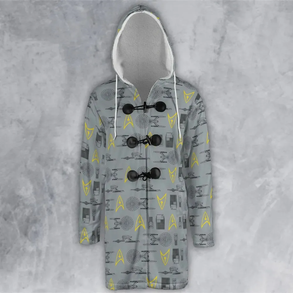 S.T Shipyard Star Trek Hooded Cloak Coat - 2
