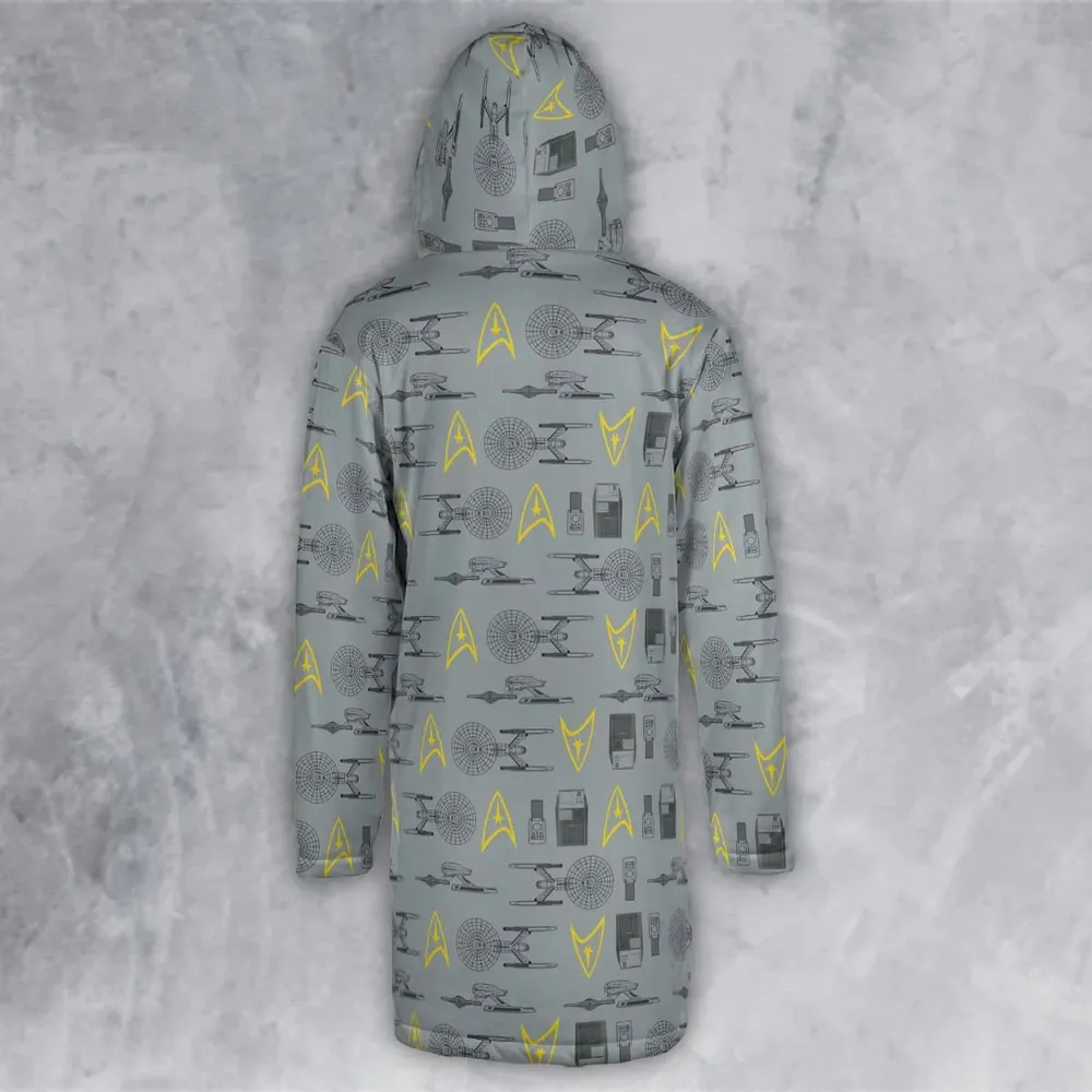 S.T Shipyard Star Trek Hooded Cloak Coat - 3