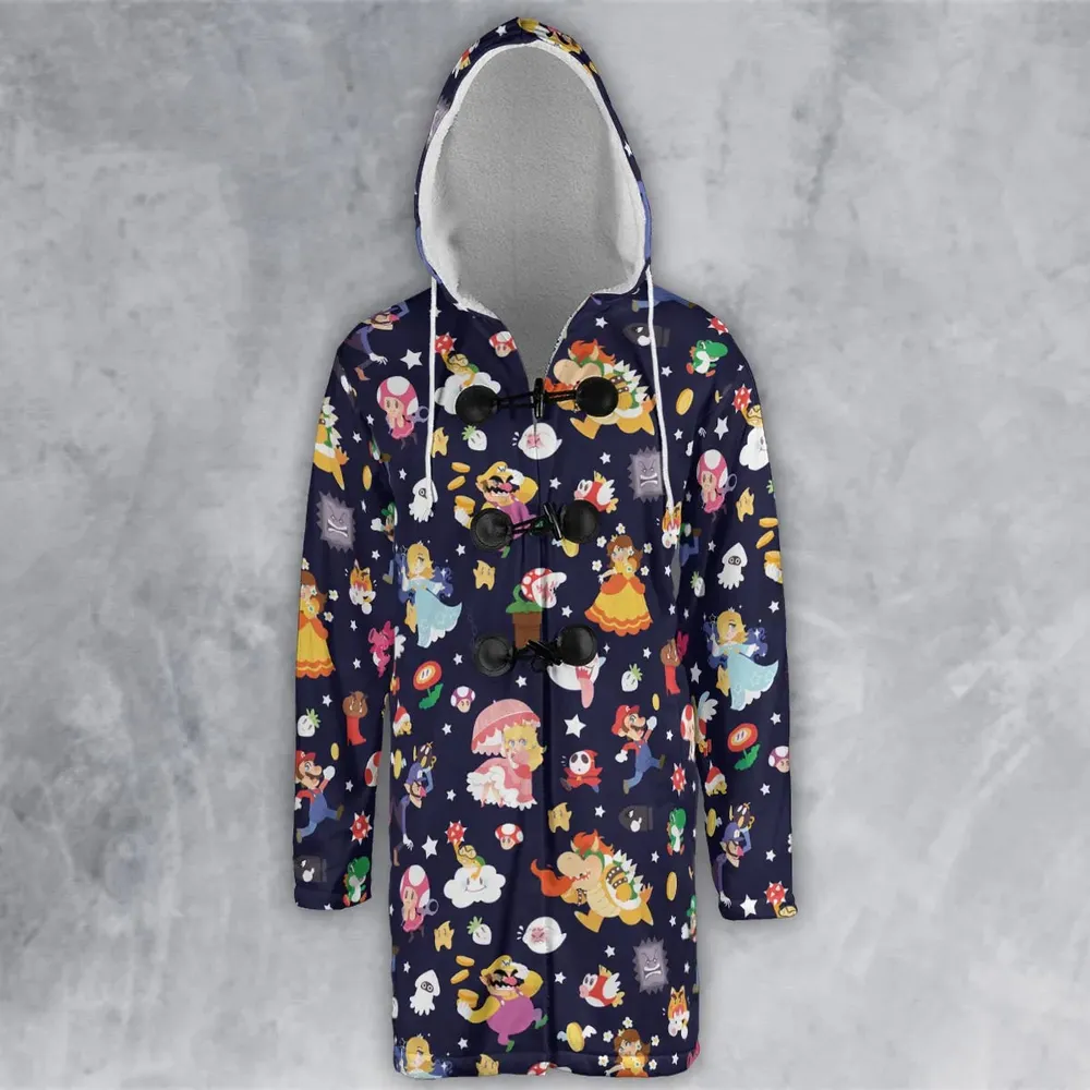 Mushroom Kingdom Super Mario Hooded Cloak Coat - 2