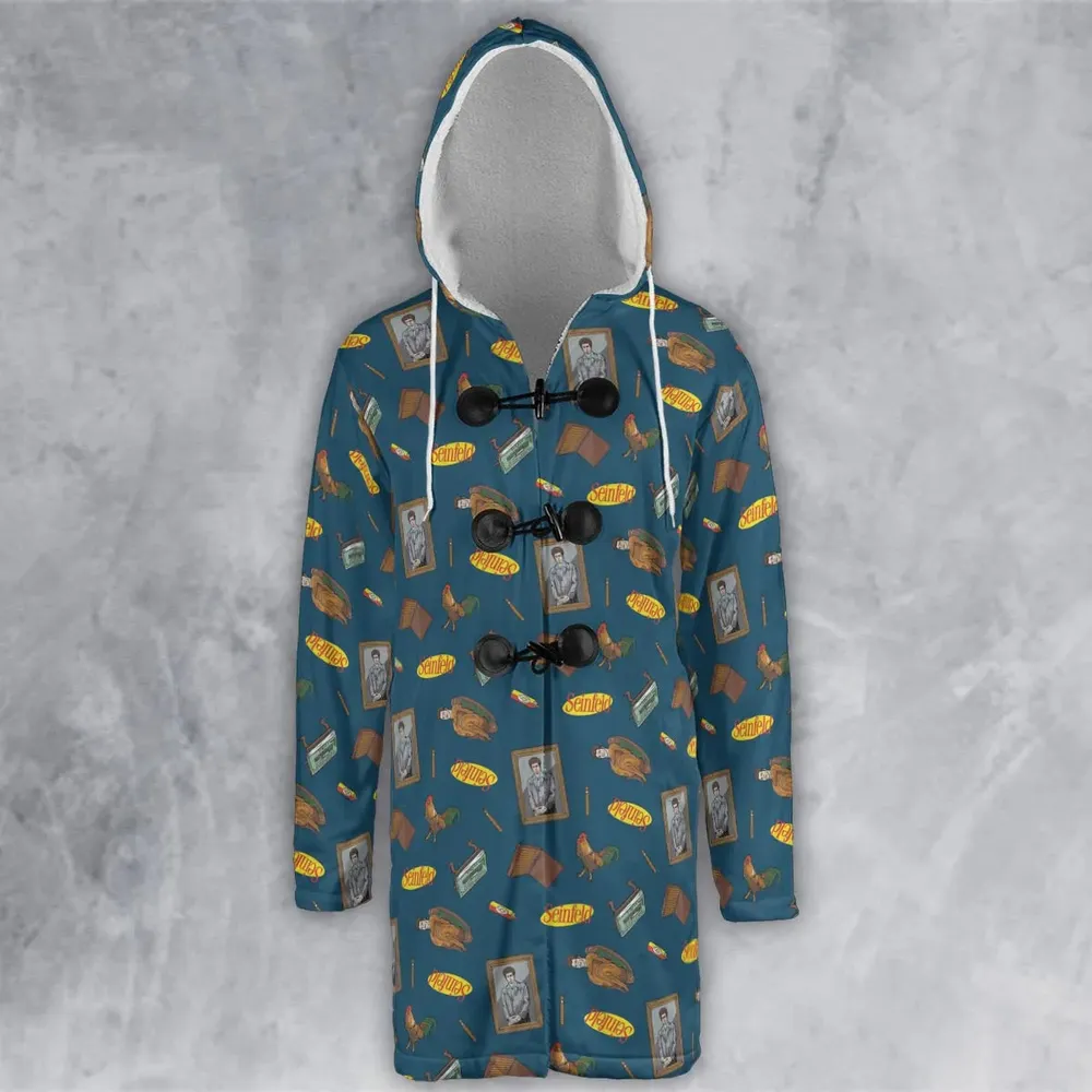 Seinfeld Kramer Icons Pop Culture Hooded Cloak Coat - 2