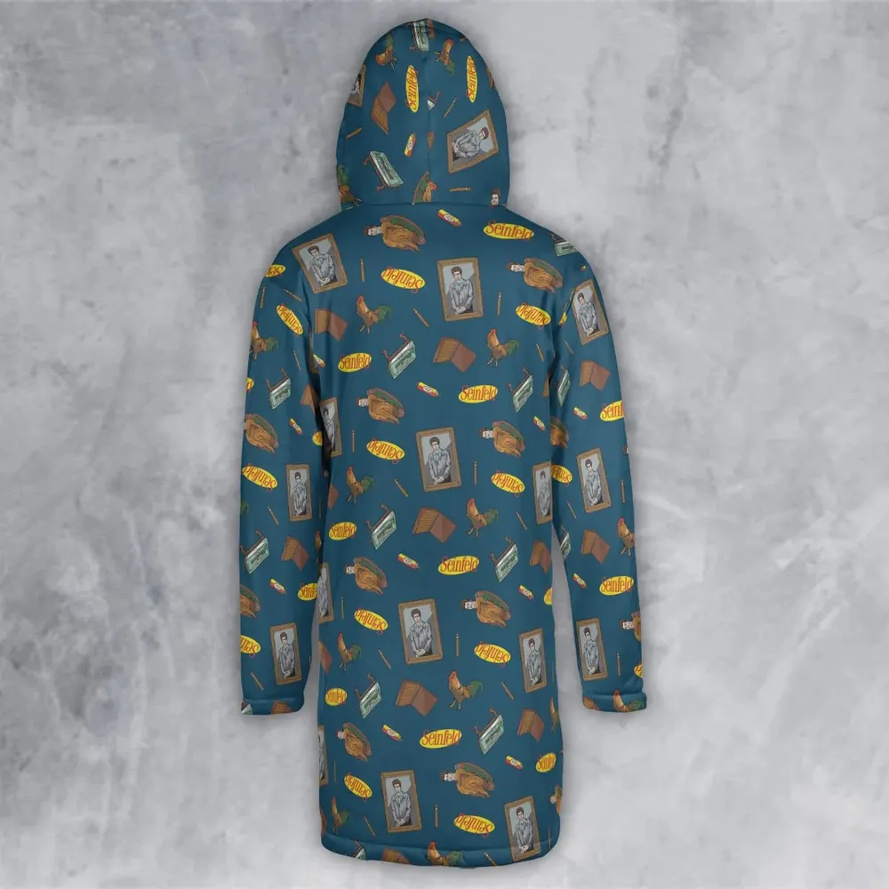 Seinfeld Kramer Icons Pop Culture Hooded Cloak Coat - 3