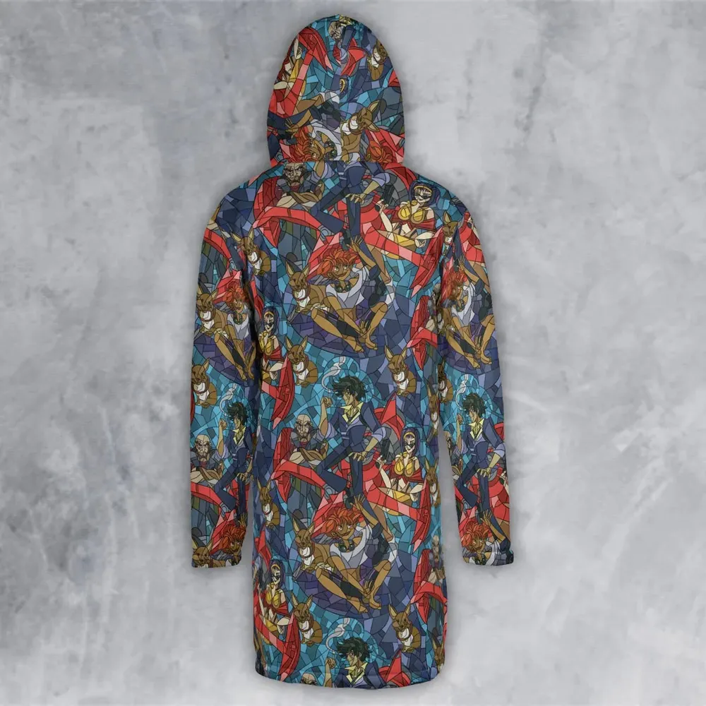 Spike Spiegel Faye Valentine Edward Wong Cowboy Bebop Hooded Cloak Coat - 3