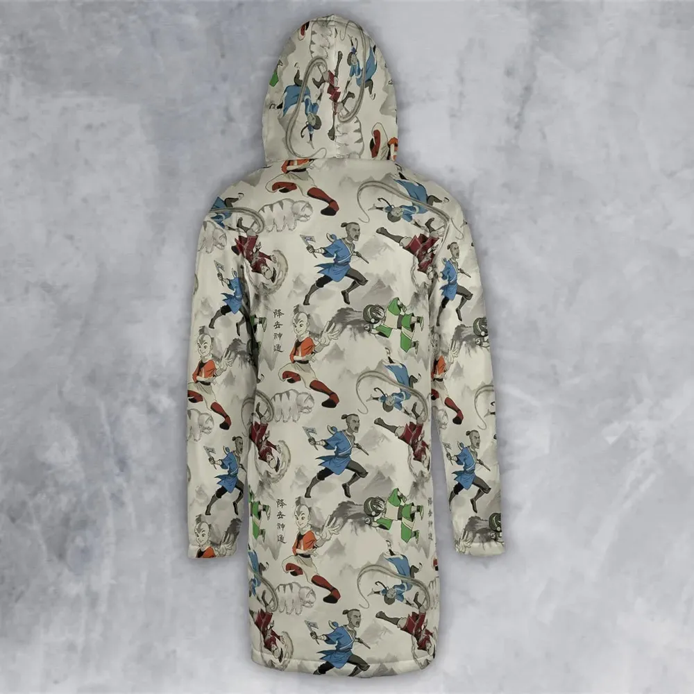 Aang Katara Toph Beifong Sokka Avatar The Last Airbender Hooded Cloak Coat - 3