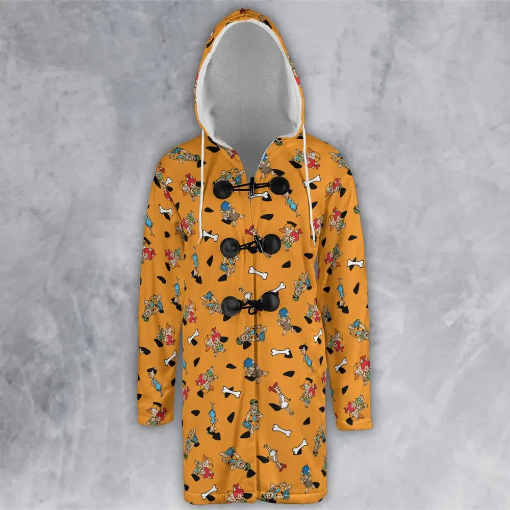 Stone Age The Flintstones Characters Hooded Cloak Coat - 2