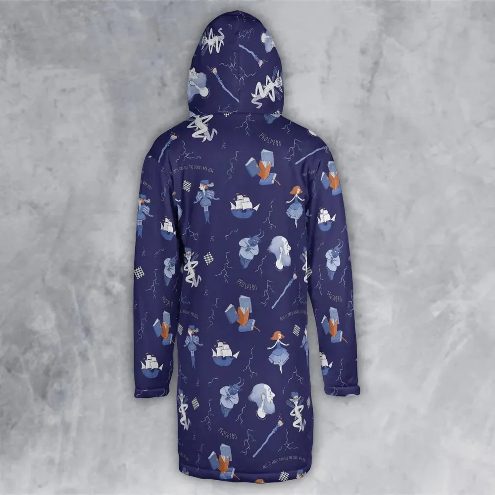 The Tempest Pattern Shakespeare Hooded Cloak Coat - 3