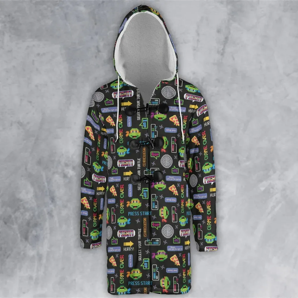 The TMNT Pixel Characters Hooded Cloak Coat - 2