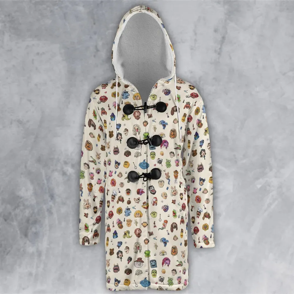The Muppets Pattern Hooded Cloak Coat - 2