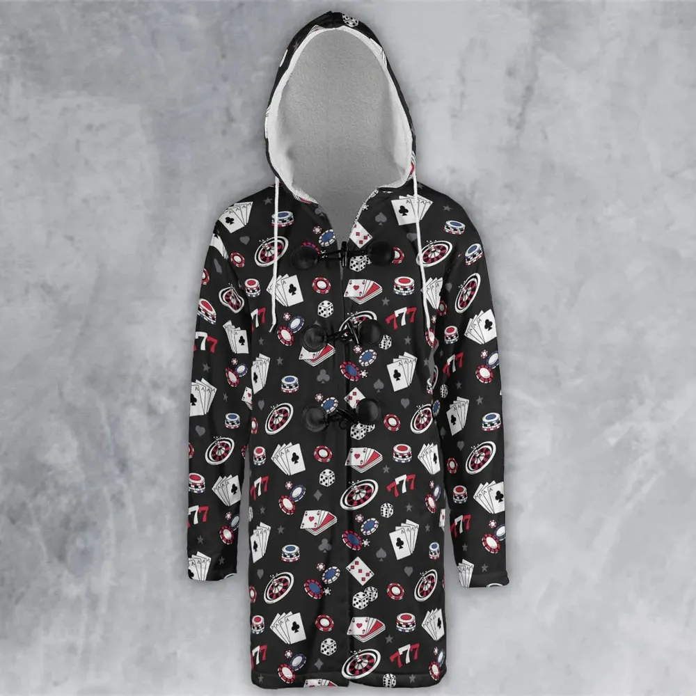 Poker Texas Hold’em Hooded Cloak Coat - 2
