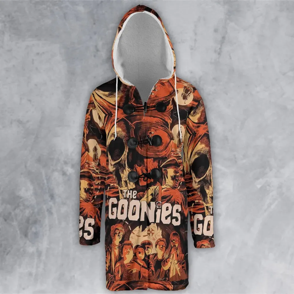 The Goonies Pattern Hooded Cloak Coat - 2