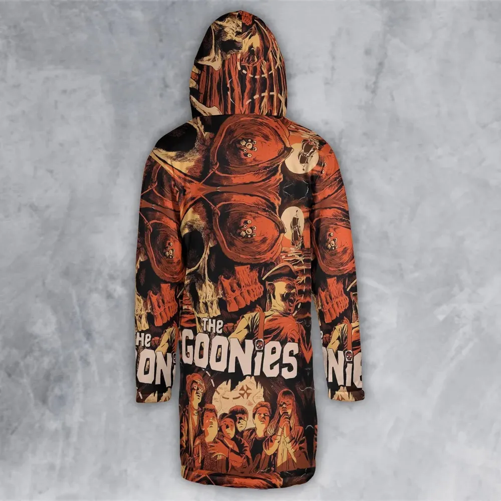 The Goonies Pattern Hooded Cloak Coat - 3
