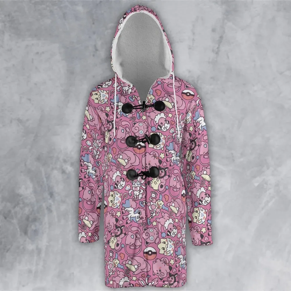 Fairy Pokemon Pattern Hooded Cloak Coat - 2