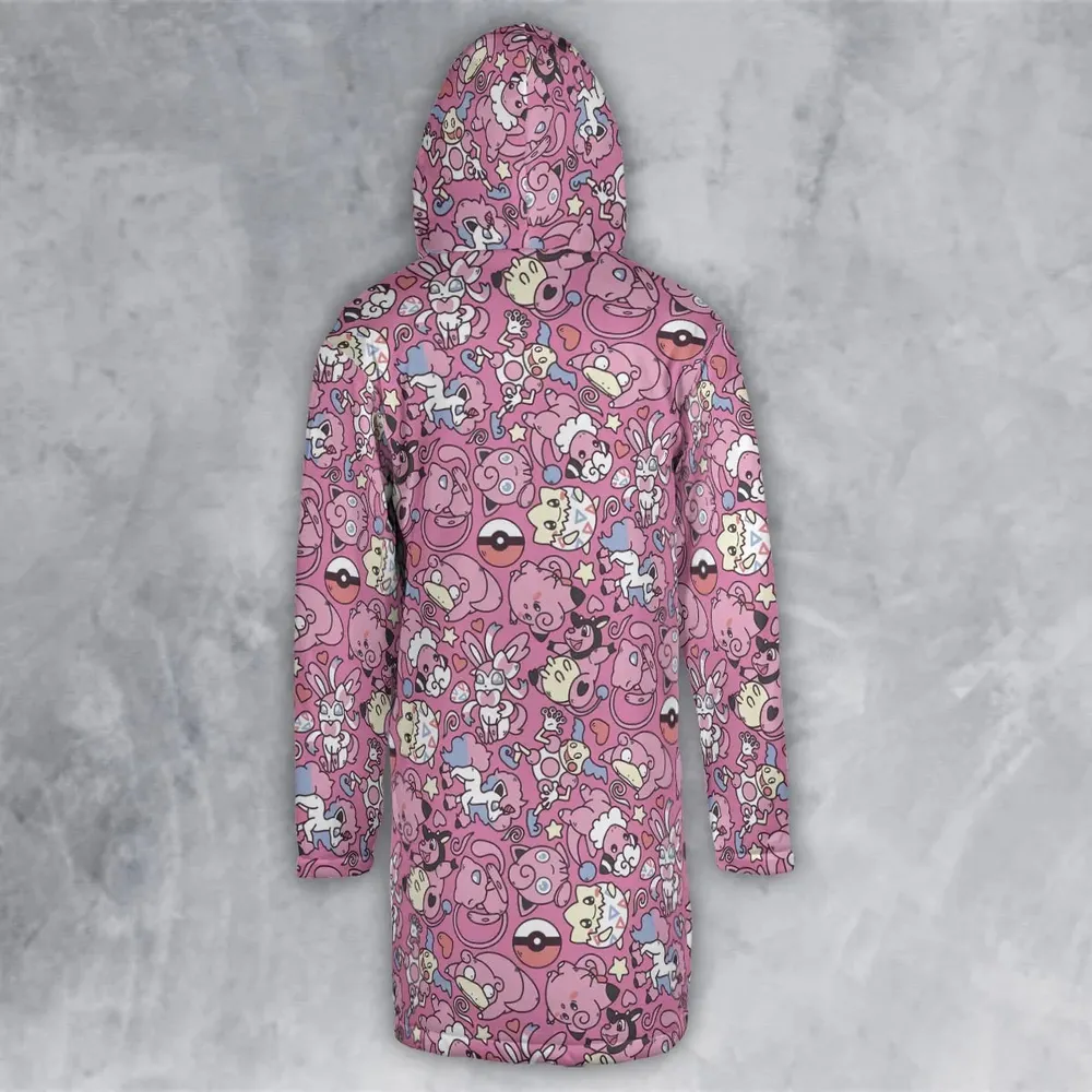 Fairy Pokemon Pattern Hooded Cloak Coat - 3