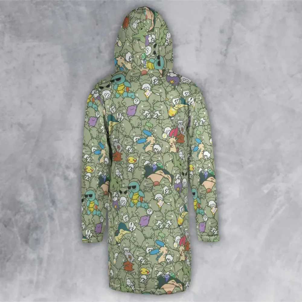 Epic Pokemon Pattern Hooded Cloak Coat - 3