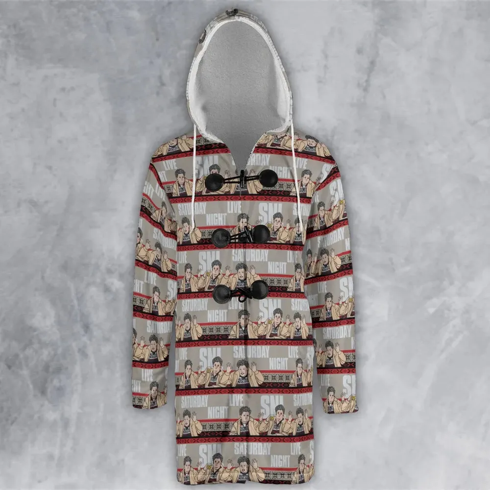 Drunk Uncle on the Holidays SNL Saturday Night Live Hooded Cloak Coat - 2