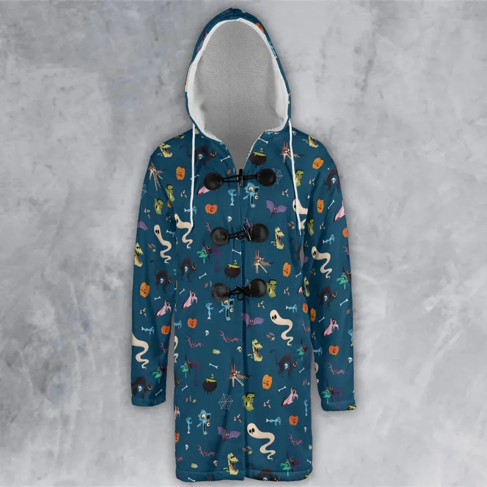 Cute Spooky Classic Monster Hooded Cloak Coat - 2