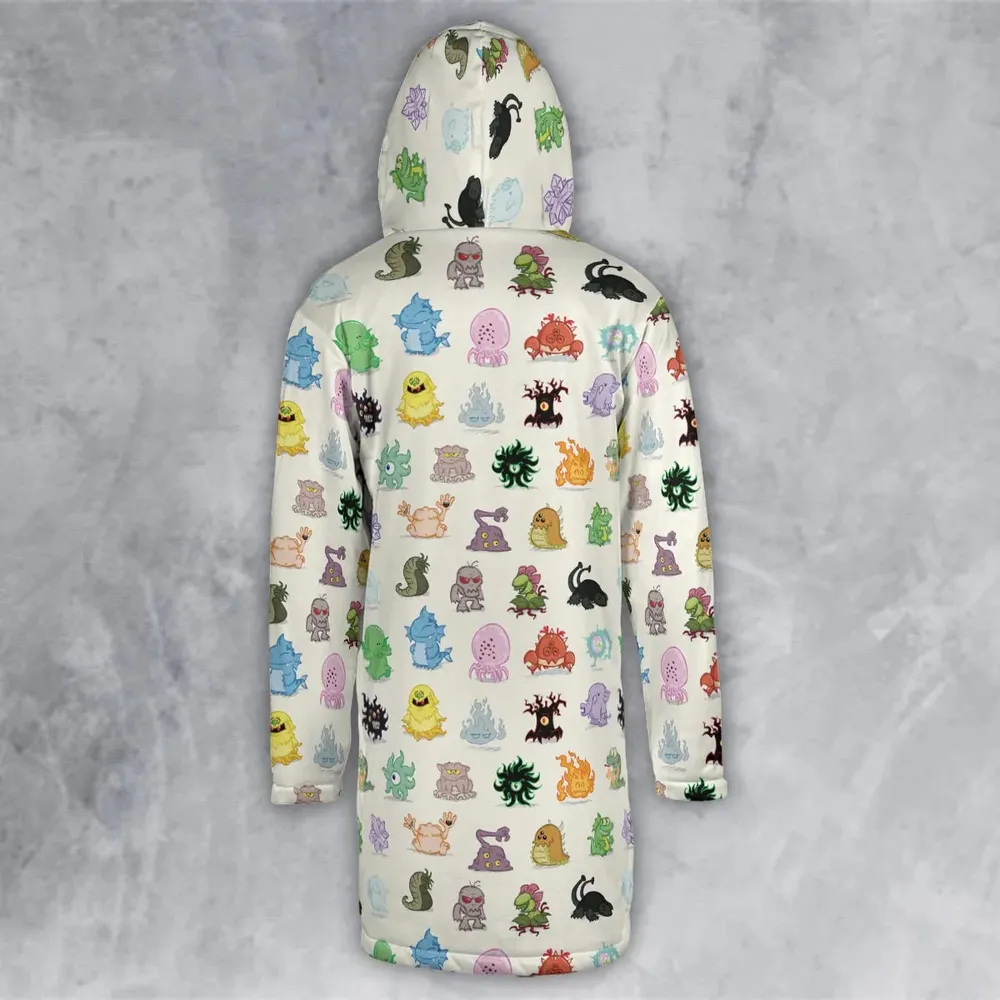 Cute Monsters H. P. Lovecraft Hooded Cloak Coat - 3