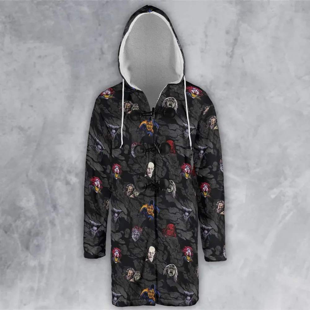 Cult Movie Characters Ghastly Grinner Nosferatu Hooded Cloak Coat - 2