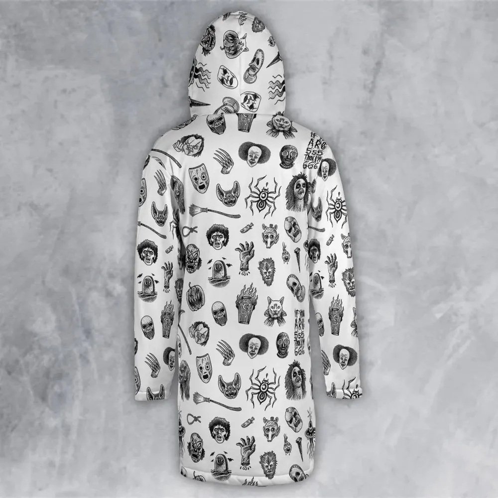 Cult Horror Characters Cryptkeeper Beetlejuice Chucky Fears of a clown Hooded Cloak Coat - 3