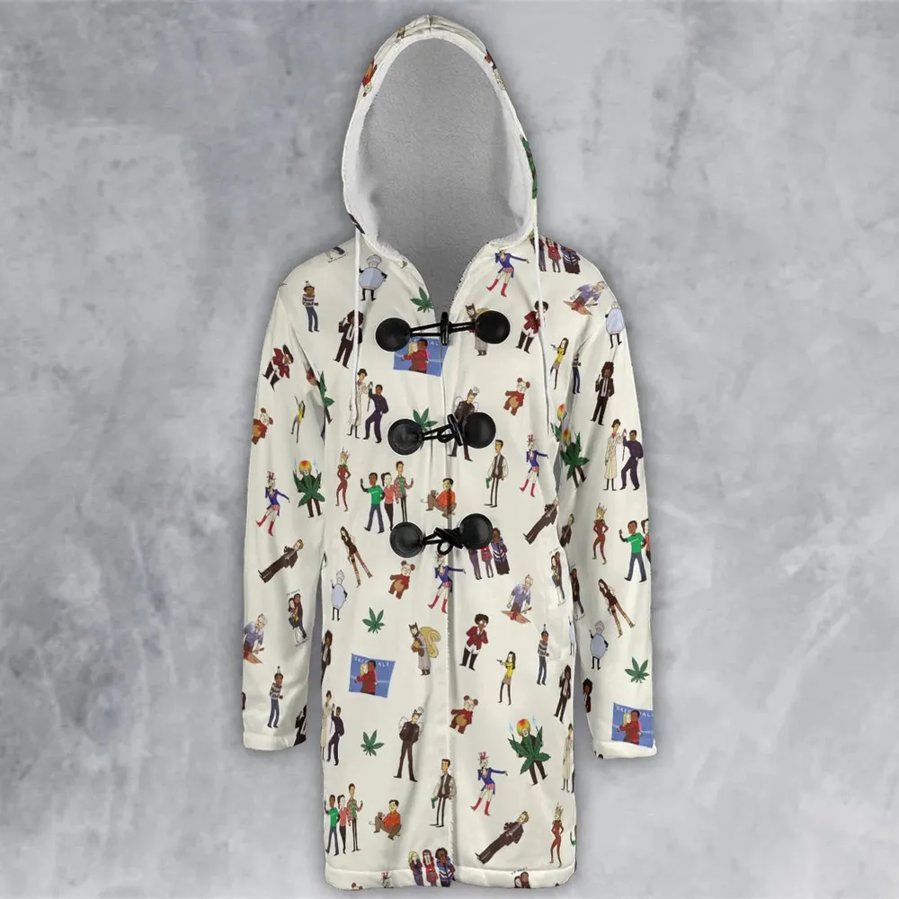 Community Characters Costumes Pattern Hooded Cloak Coat - 2