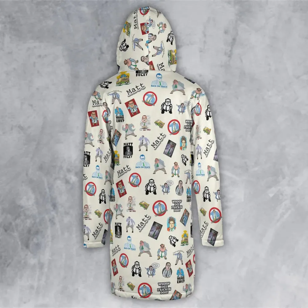 Chris Farley Matt Foley Motivational SNL Hooded Cloak Coat - 3