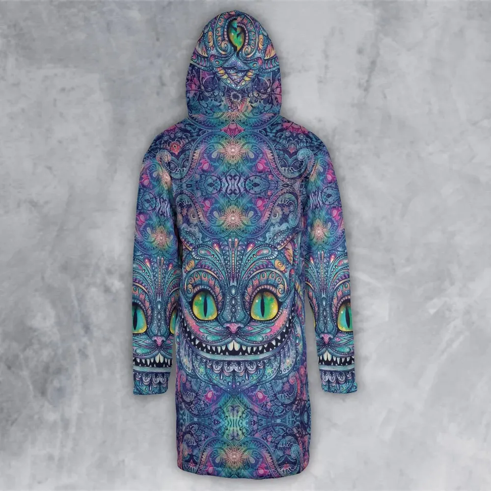 Cheshire Cat Alice In Wonderland Hooded Cloak Coat - 3
