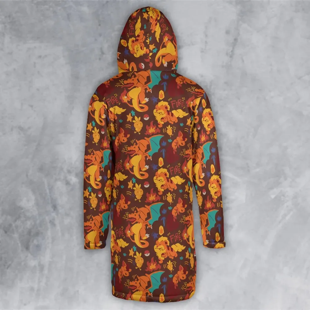Charizard Arcanine Torchic Fire Pokemon Hooded Cloak Coat - 3