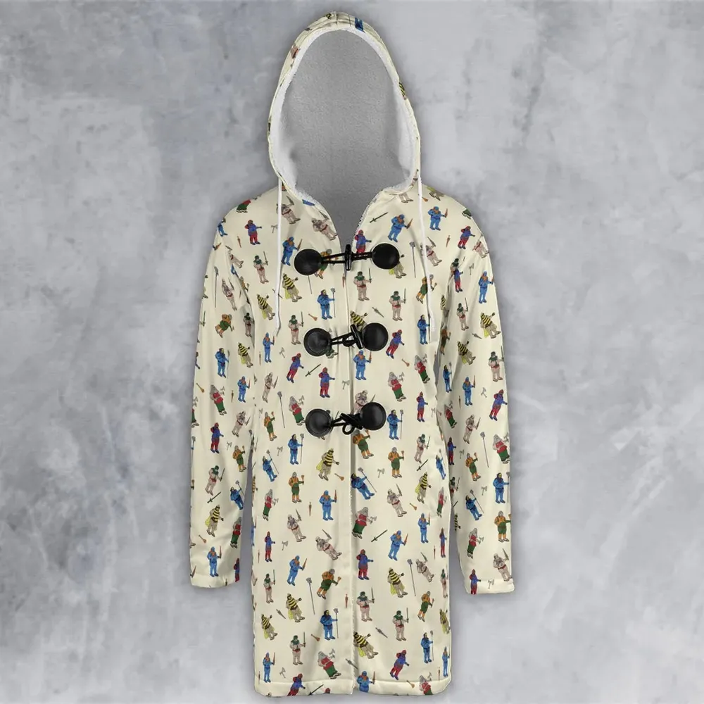 Carl In Masters Of The Universe Pattern Hooded Cloak Coat - 2