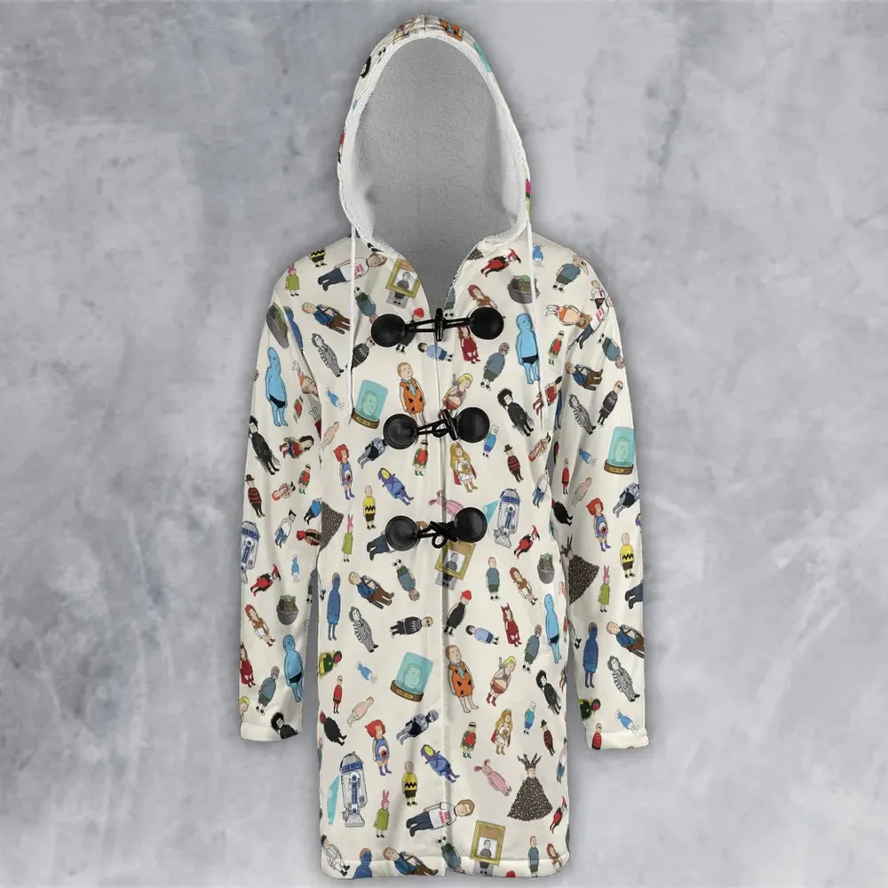 Bobby Hill King Of The Hill Pattern Hooded Cloak Coat - 2