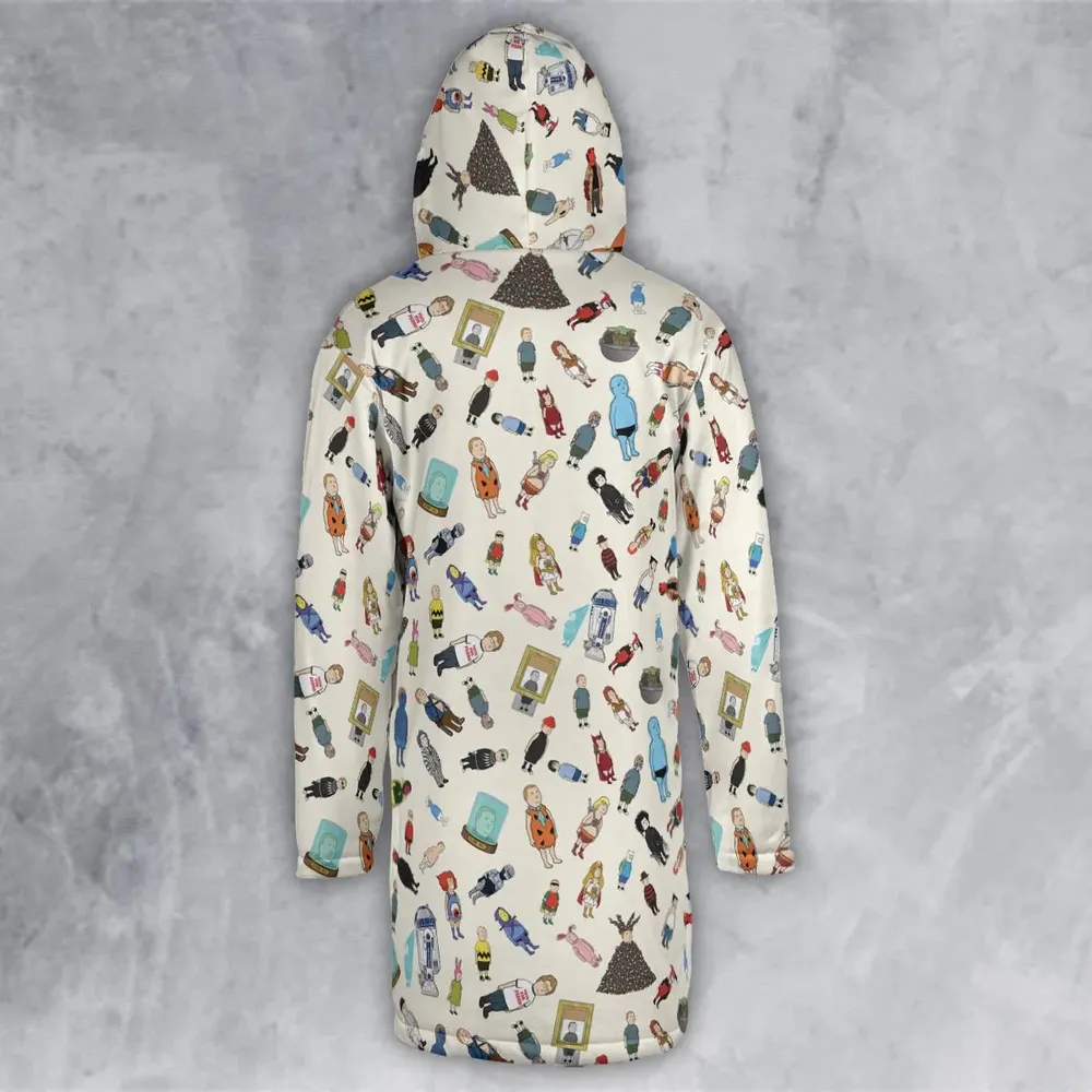 Bobby Hill King Of The Hill Pattern Hooded Cloak Coat - 3