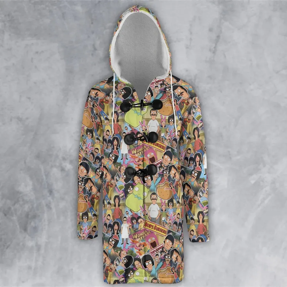 Bob's Burger Wonder Wharf Hooded Cloak Coat - 2