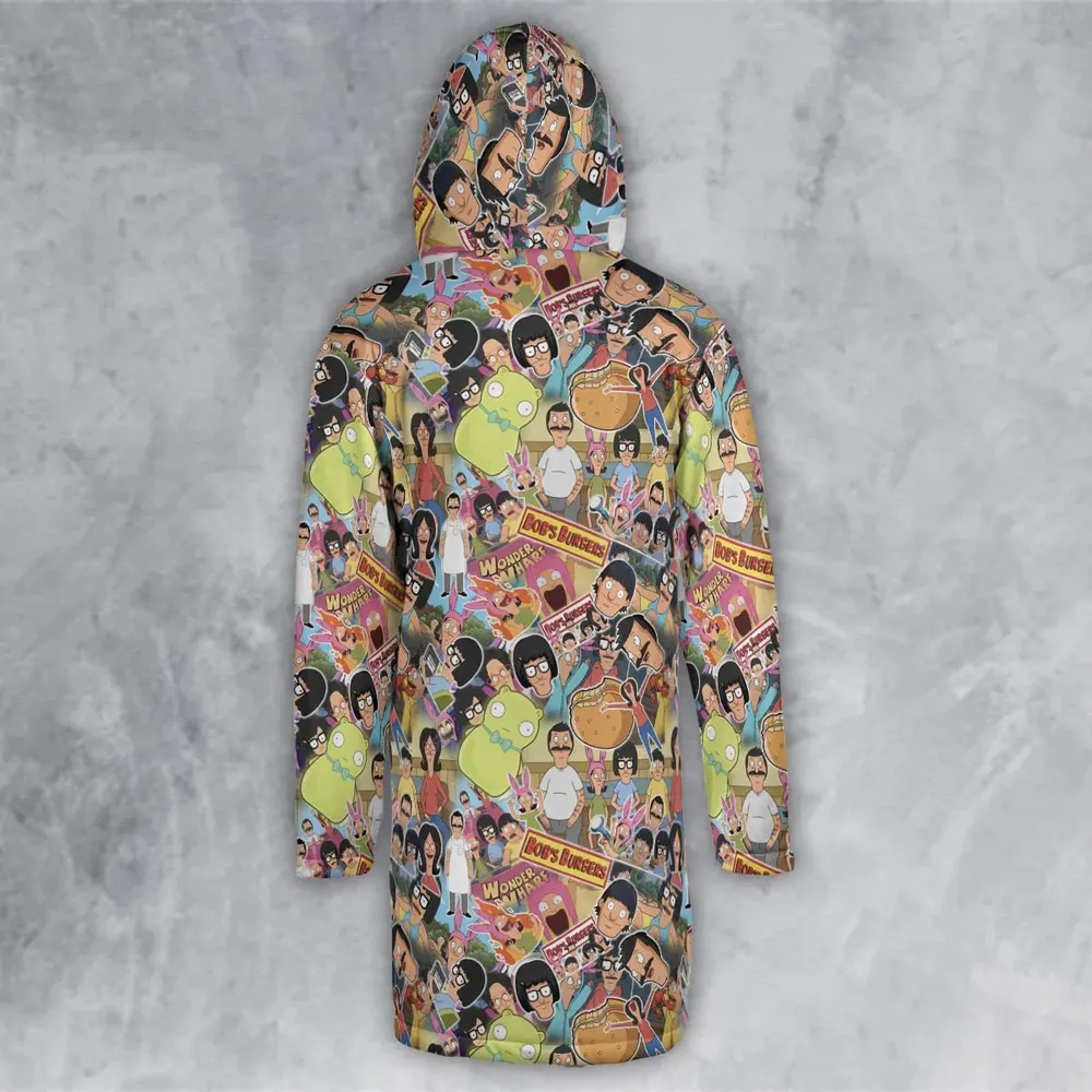 Bob's Burger Wonder Wharf Hooded Cloak Coat - 3