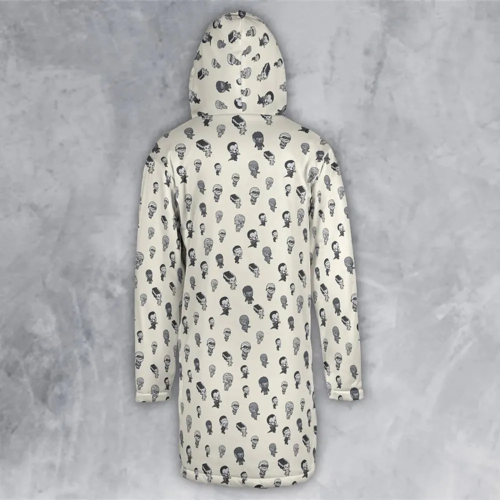 Baby Monsters Pattern Hooded Cloak Coat - 3