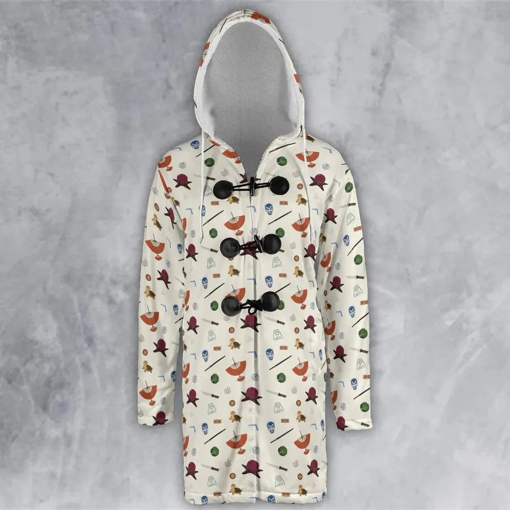 Avatar The Last Airbender Medley Pattern Hooded Cloak Coat - 2