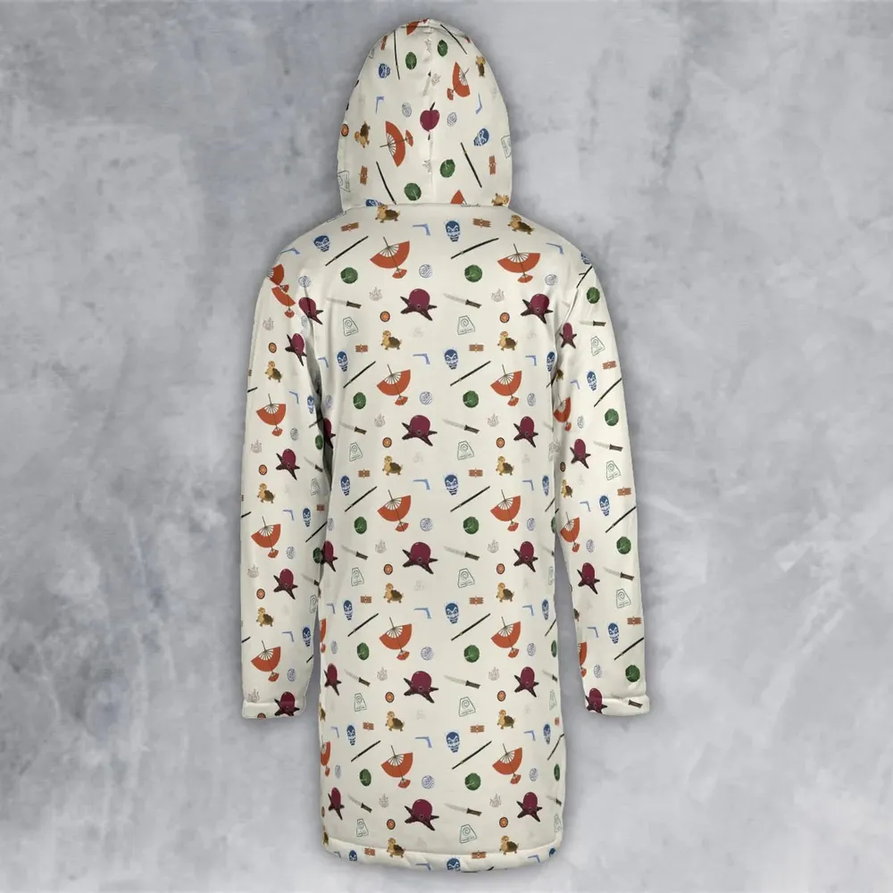 Avatar The Last Airbender Medley Pattern Hooded Cloak Coat - 3
